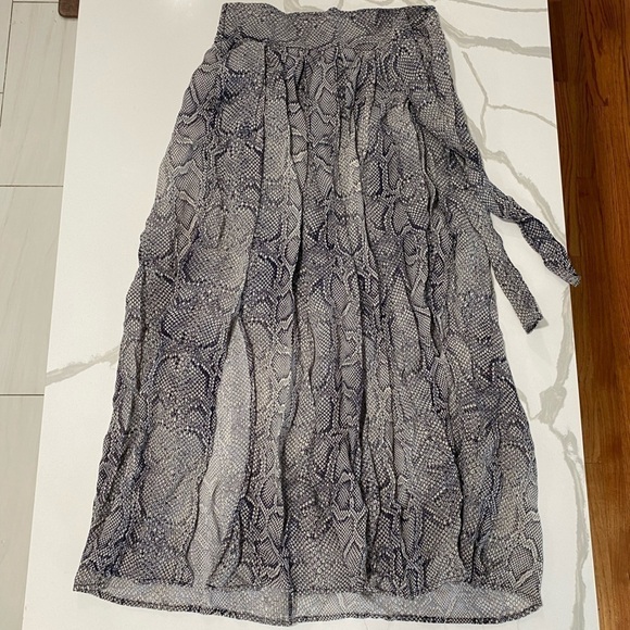 Maeve by Anthropologie Annette snake print Midi skirt - Picture 3 of 14